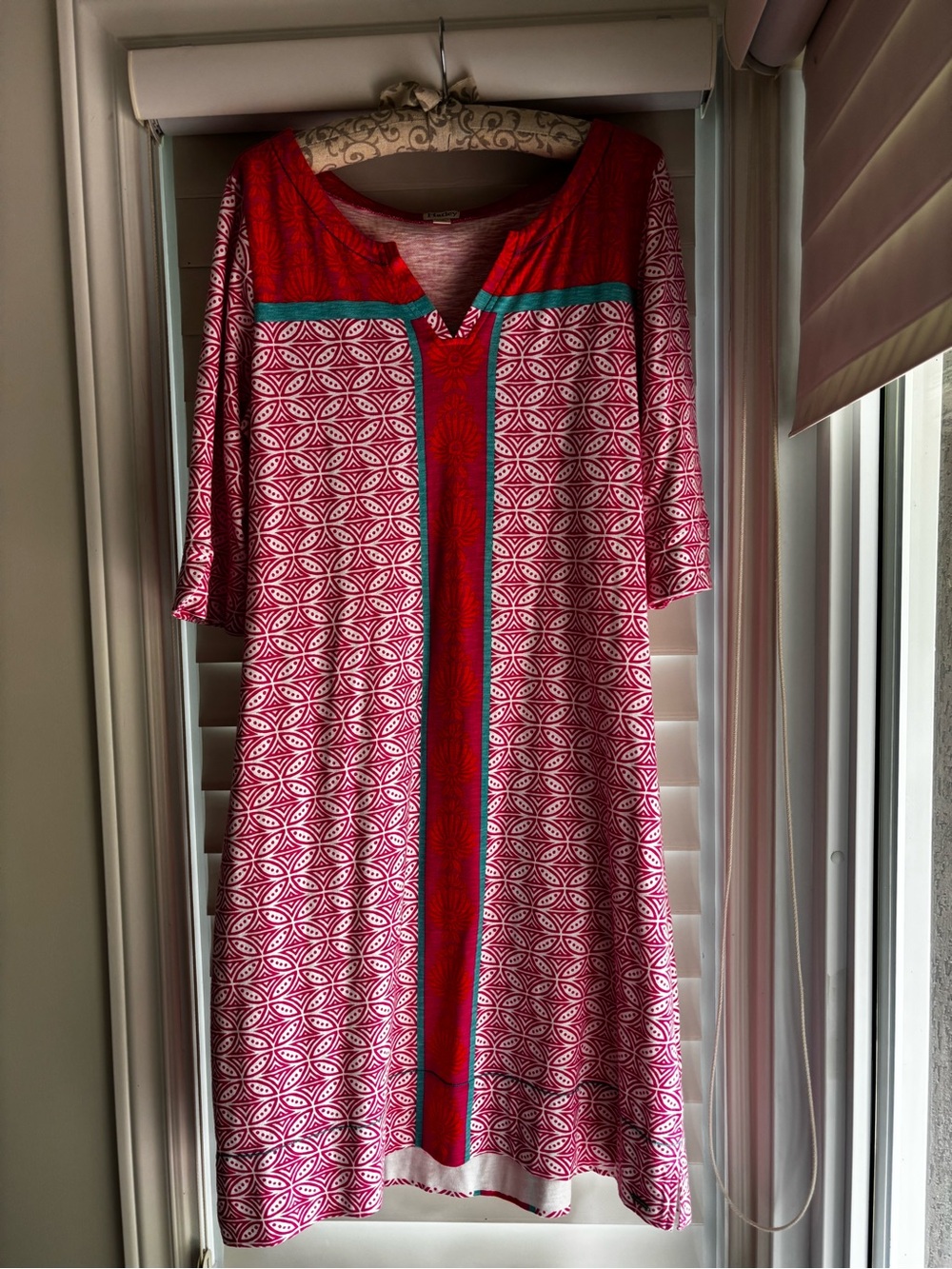 Hatley Pink Patterned Midi Dress